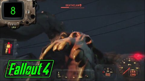 Fallout 4 (Deathclaw vs Power Armor) Let's Play! #8