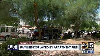 Families displaced by apartment fire