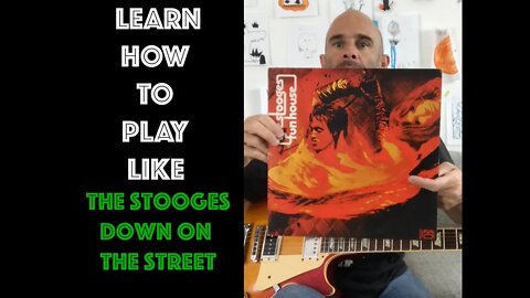 How To Play Guitar Like Ron Asheton - Down On The Street by The Stooges! - Beginner Guitar Players