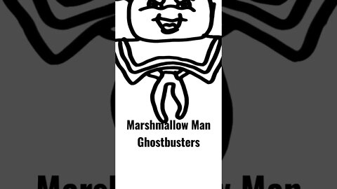 I Drew Marshmellow Man from Ghostbusters #ghostbusters #art #halloween