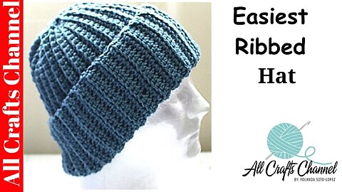 "Easiest Ribbed Crochet Beanie Hat | Fast, Fashionable, and Warm!"