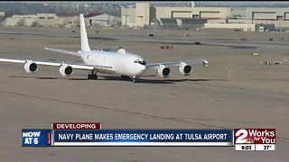 Military plane diverts to Tulsa after reported fire on board