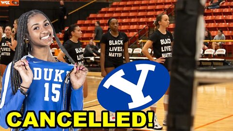 WOKE BLM volleyball team CANCELS game with BYU because they believe Rachel Richardson's LIES!