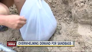 Overwhelming demand for sandbags