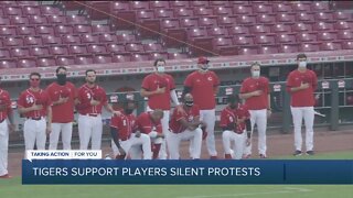 Tigers support players in silent protest