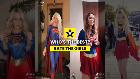 Rate the Girls: Best Supergirl Superwoman TikTok Cosplay Contest #5 🦸💙 (Superman - DC) #shorts