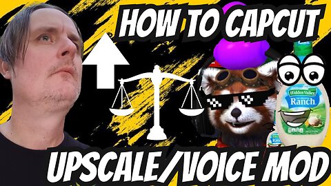 how to capcut upscale and voice mod