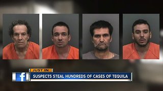 Deputies recover $500,000 worth of stolen Patron Tequila, 4 arrested in Hillsborough County