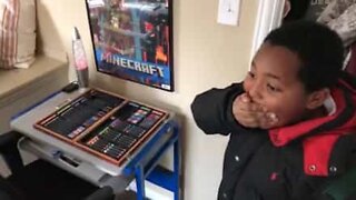 Homeless boy is overwhelmed when he sees his new house