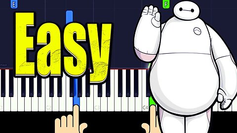 AI Story from Big Hero 6 BAYMAX - Easy Piano Tutorial + Music Sheets