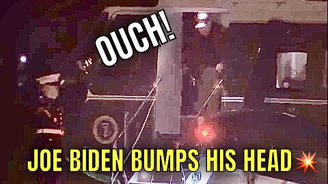 Biden appears to BUMP HIS HEAD on Marine One as debate persists over his mental fitness