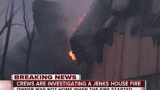Jenks home destroyed in Sunday morning fire
