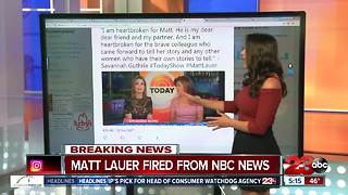 BREAKING: Matt Lauer Fired from NBC and Today Show