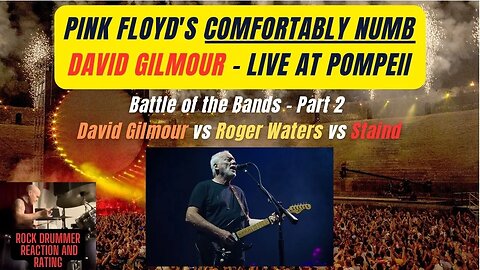 Comfortably Numb, David Gilmour live at Pompeii (Reaction and Rating)