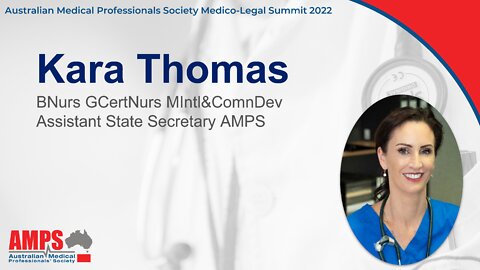 Kara Thomas - AMPS Medico Legal Summit 2022