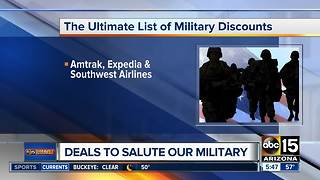 Check out dozens of deals for military, veterans