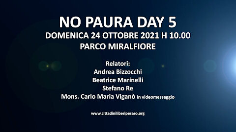 PROMO NO PAURA DAY 5 - 24 OTTOBRE 2021