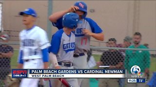 Newman defeats PB Gardens baseball 3/13