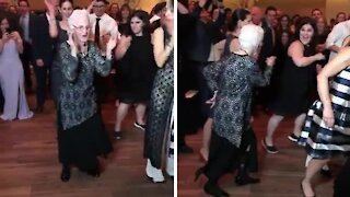 96-year-old woman is a dancing machine!