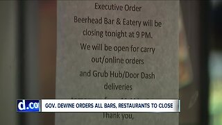 Ohio bars, restaurants respond after being ordered to close amid growing coronavirus concerns