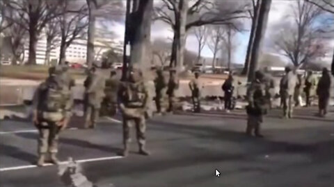 Why did the soldiers act so strangley? Two odd scenes captured on camera on the inauguration day