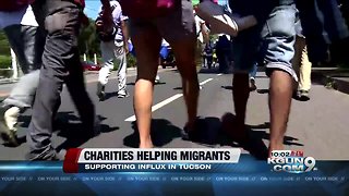 Local charities helping support influx of migrants in Tucson