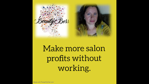 Make more salon profits without working more. PART 3