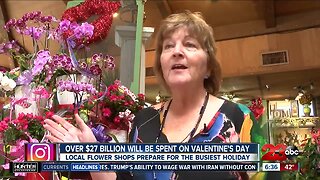 Over $27 billion will be spent on Valentine's Day flowers