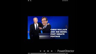 JOE BIDEN AFTER DEBATE WITH WALLACE