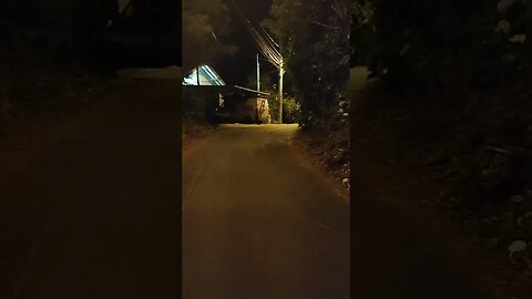 VLOG - WALKING LATE OF NIGHT - DARK ROAD IN COUNTRYSIDE - SCARY - BLAIR WITCH STYLE - #shorts