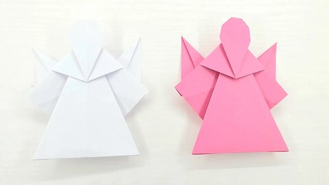 Origami how to paper angel with Sky