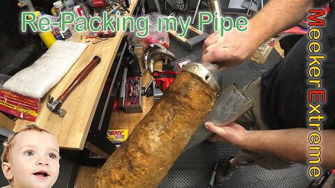 Re-packing FMF pipe on the 2021 Beta 300 RR Racing