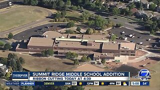 Summit Ridge Middle School ribbon cutting for new addition