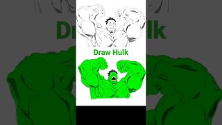 Draw Comic Hulk!!! #art #sketch #drawing