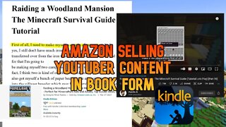Amazon Selling YouTuber Content As Books