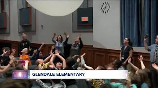 Andy's weather machine visits Glendale Elementary