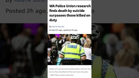Police Suicides in Australia | WA has the highest rates of Police suicides in Australia
