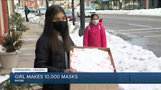 Racine teenager makes 10,000 masks to help slow spread of COVID-19