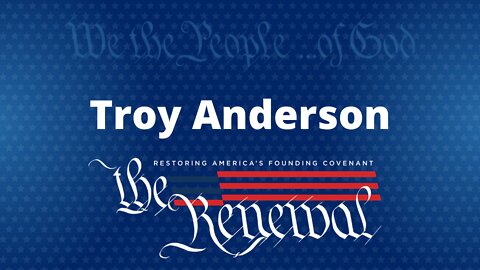 Troy Anderson speaks at The Renewal
