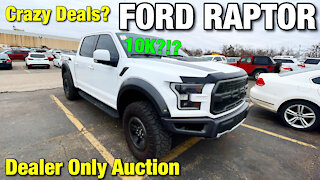 Oklahoma Auto Exchange, Dealer Only Auction, Ford Raptor