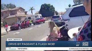 Drive-by pageant and flash mob celebrates Gilbert woman