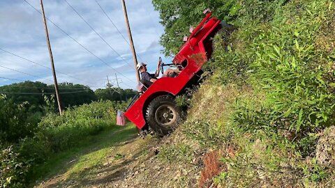 Offroad with a modified Willys CJ3A