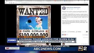 Police issue warrant for Elsa after brutal cold