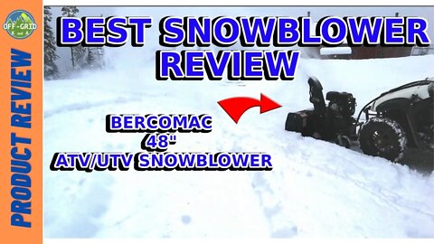 Bercomac ATV & SXS Snowblower - Best Snowblower Review // Product Review