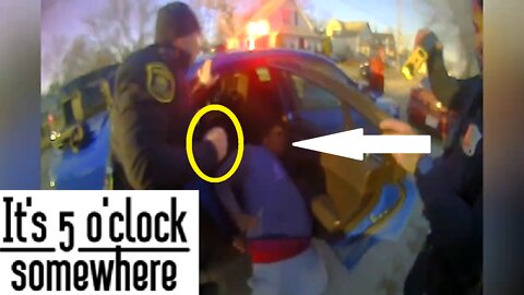 Cops put man to sleep twice with jabs+hooks Michigan State Police punch Vance Martin unconscious DUI