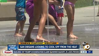 Amid heat wave, San Diegans look for ways to stay cool