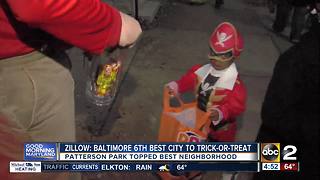 Baltimore ranked 6th best city to trick-or-treat