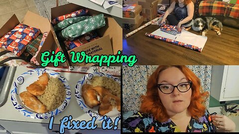 Wrapping Gifts| Chicken Dinner | Vlogmas | DITL | Family of 5 |Christmas 2022