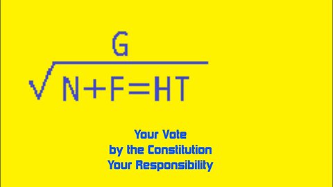 Your Vote by the Constitution Your Responsibility Why Voting Necessary