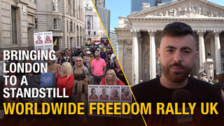 Worldwide freedom rally kicks off in central London